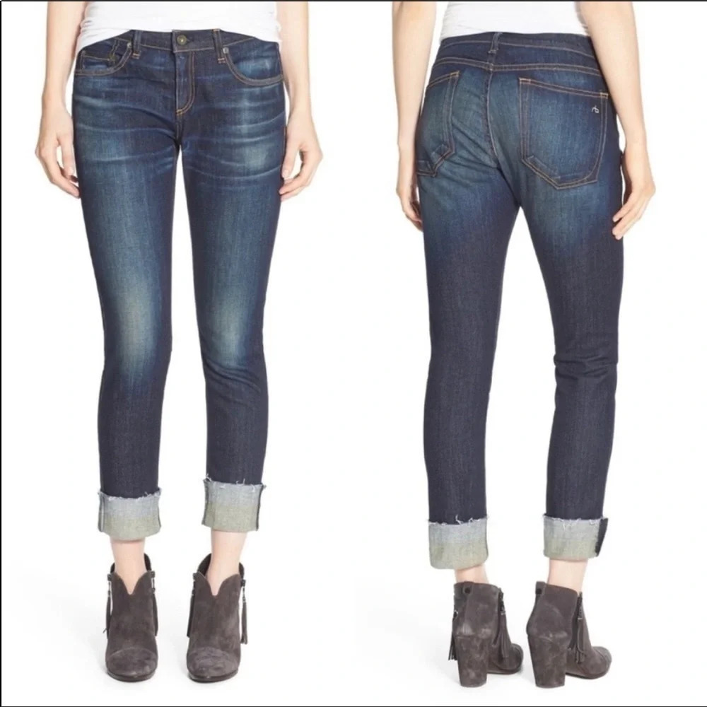 Rag & Bone Dre Slim Boyfriend Jeans Yesler Denim Casual Women’s 25